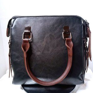 Ace Handbags with Tassel - BLACK